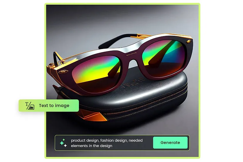 A Sunglasses Design From Text in Fotor Online AI Image Generator