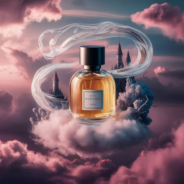 Best Prompts for Creative Advertising with Midjourney A floating perfume bottle with surreal elements with a dreamlike atmosphere