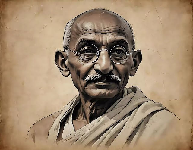 Best Midjourney Prompts for 15th August Indian Independence Day Art Mahatma Gandhi's detailed portrait