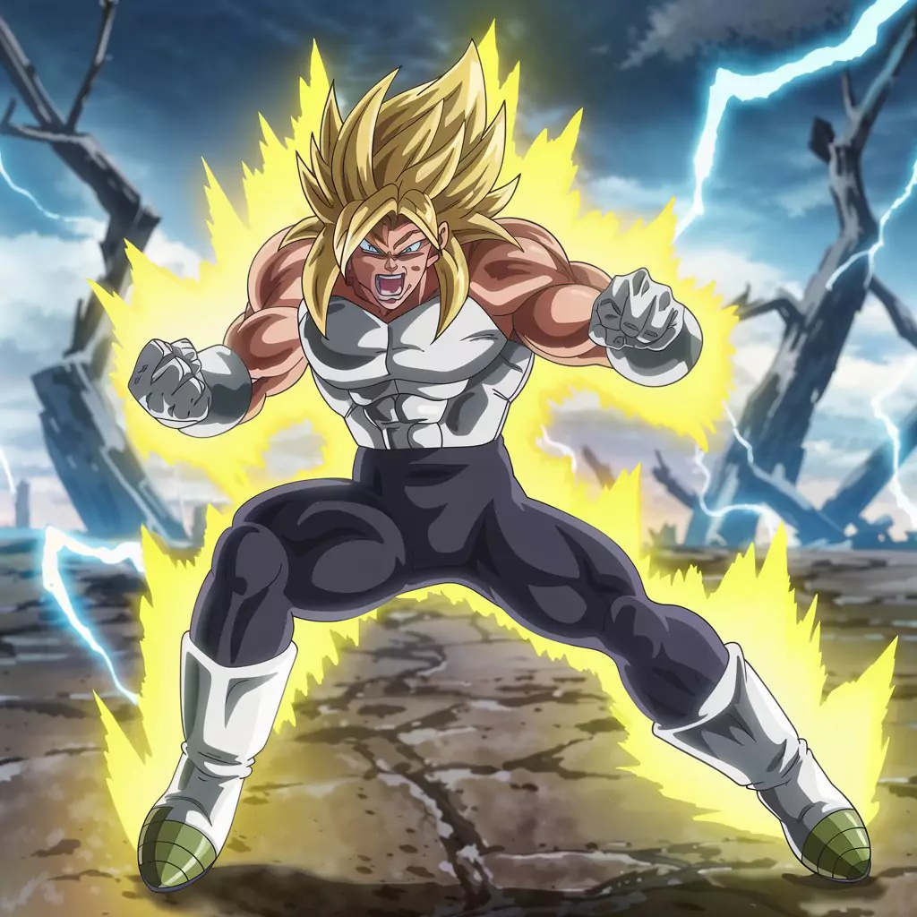 AI Art Prompts for Anime - Dragon Ball Z Style (Modern Shonen Battle)