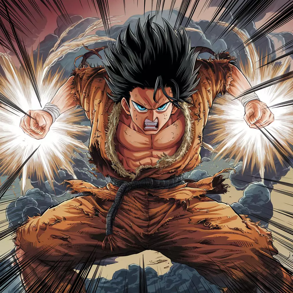 AI Art Prompts for Characters - AI Generated Goku from Dragon Ball Z