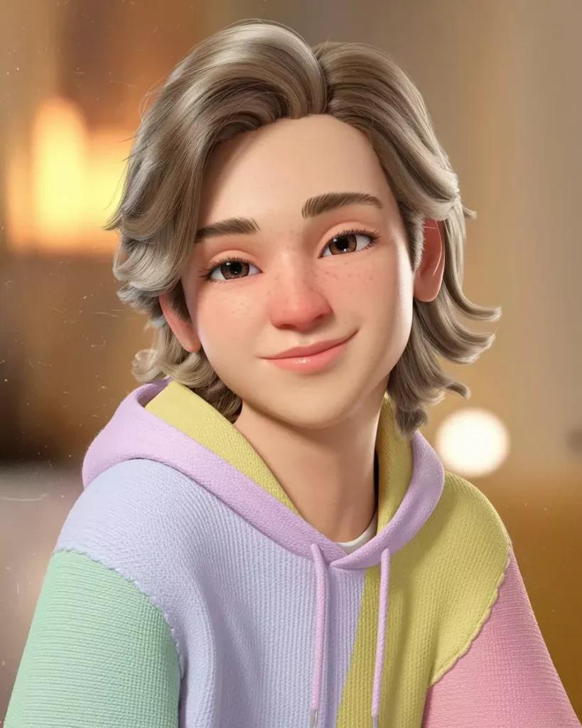 Create Your First Janitor AI Character AI-generated image of a friendly nonbinary best friend chatbot for Janitor AI, featuring pastel hoodie, medium light hair, and a warm, inviting background—perfect for tutorials on creating relatable everyday roleplay AI characters and chatbots, optimized for Janitor AI, chatbot creation, and companion bot guides in 2025 by AI Artz.
